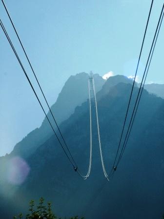 A tightrope walk to the Zugspitze