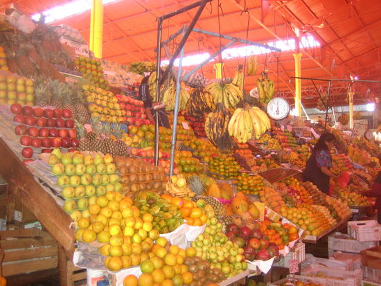 Fruitstand at the local market.