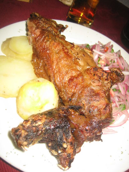 My dinner: Guinea pig!