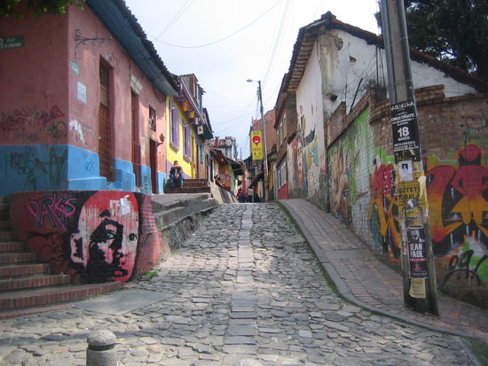 Street view in the Candelaria neighborhood.