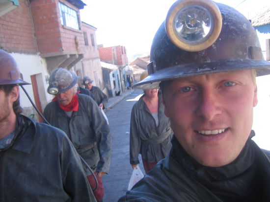 On our way to the mines.