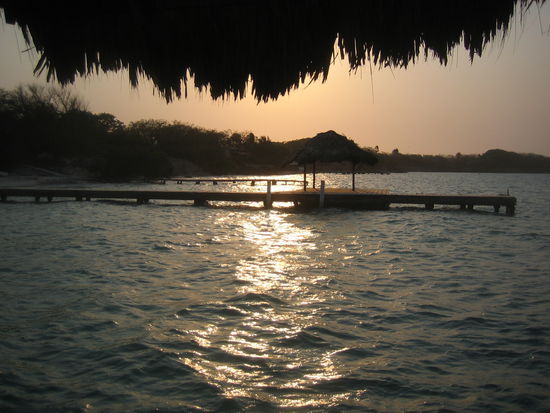 Sunset on Isla Grande.