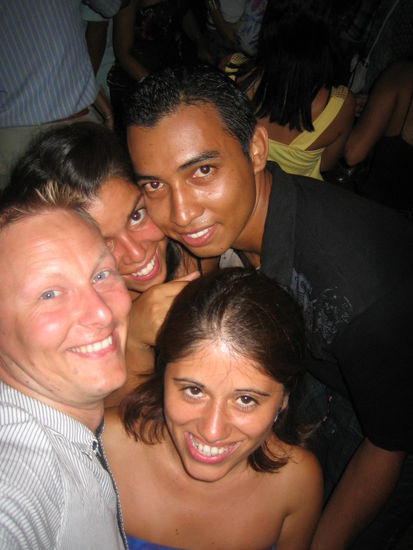 Dancing in the evening.