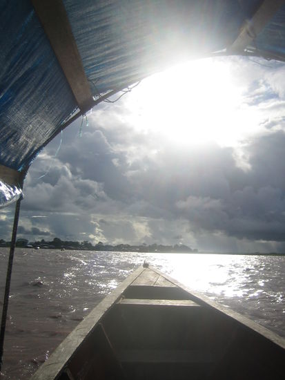 The last sunshine before the daily rain.