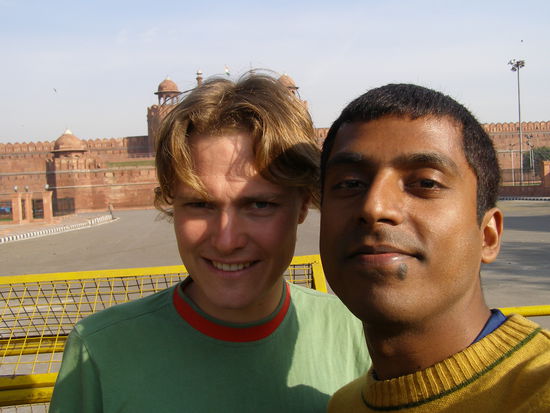Me and Faiz at Red Fort