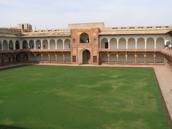 inside Fort Agra