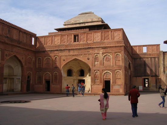 inside Fort Agra