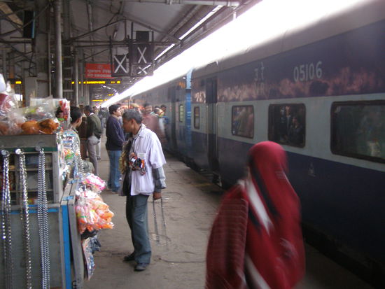 inside Old Delhi Train Station