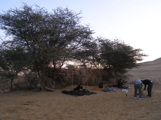 The place where we slept outside