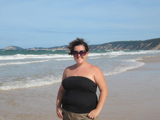 the coloured sands in the background