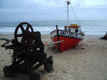 Fishing boat at Punta del Diablo