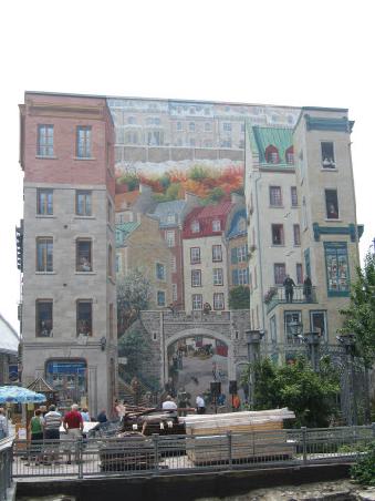 wall painting close to place royal, which is one of the earliest settlements in North America.