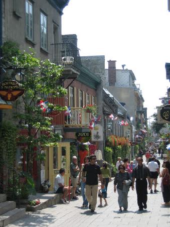 another beautiful picturesque cobbled street in Quebec