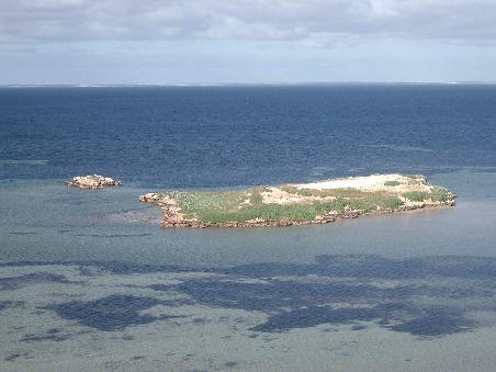 A veiw from the cliff tops of Shark Bay