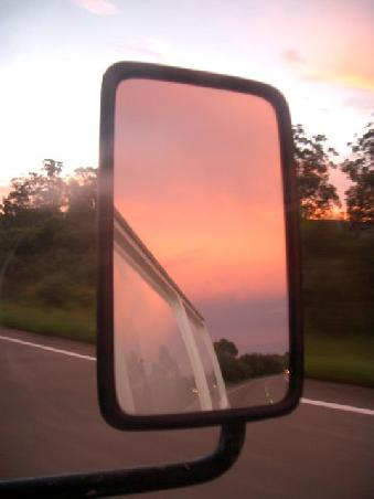 on the road again - night is about to fall...