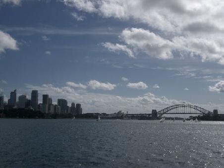 skyline with opera house (centre) and bridge