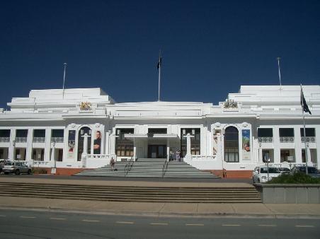 canberra's old parliament building