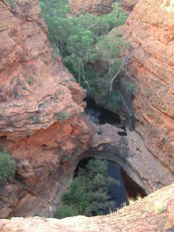 waterhole where we swam from above