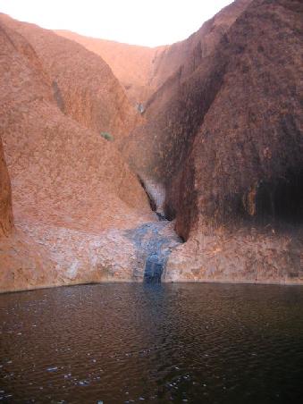 there is even a lake at the base of ayers rock - did you know that?