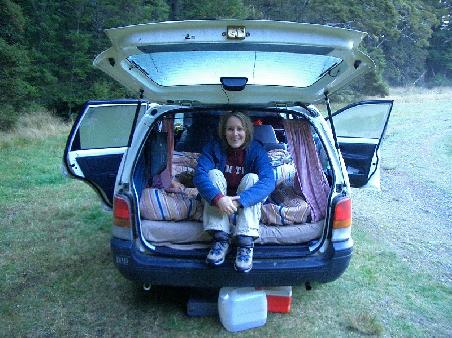 waking up in the morning in the damp car