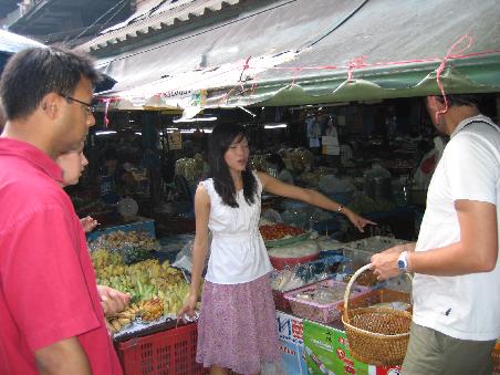 1st Step: Visit to the local market to buy ingredients & learn about thai herbs and spices