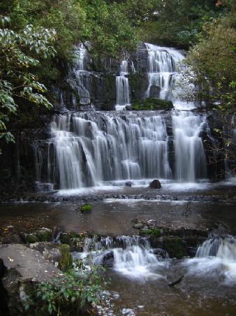 a small but beautiful waterfall along the catlins