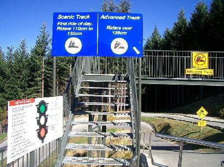 beginners and advanced - guess where we raced down!!!
