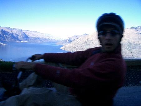 marc in action! (before he crashed)
You should have watched the track my dear!