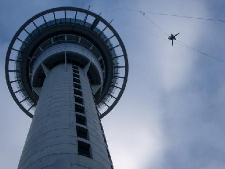 auckland tower and marc doing the skyjump