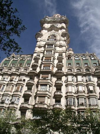 along plaza de mayo