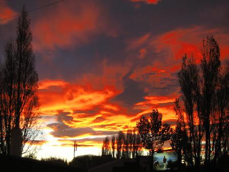 Sunset over El Calafate