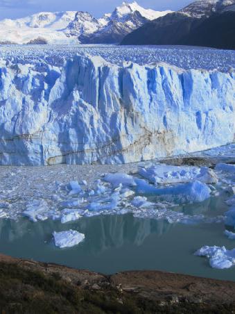 Icy waters at the face