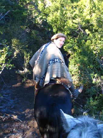Marcello the Gaucho with his poncho