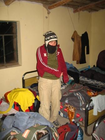 getting dressed for bed