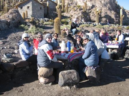 breakfast at the "isla de pescador" (fishermen island)