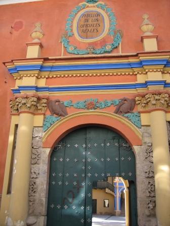 The entrance of Casa Moneda