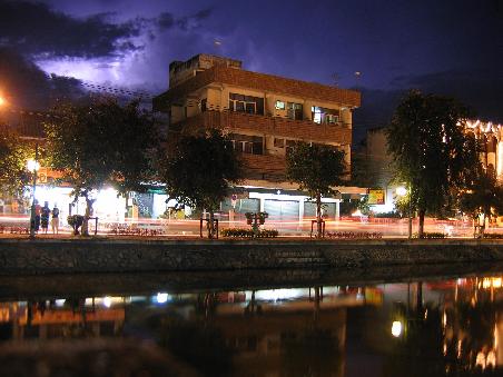 This is NOT Wat Doi Suthep. This is my triumphant picture of lightning over Chiang Mai's canal at night. You know how it is, trying to photograph lightning. I had to share it.