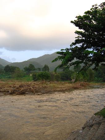 A view from the edge of Pai. If the sun ever comes out i'll get some decent pictures.