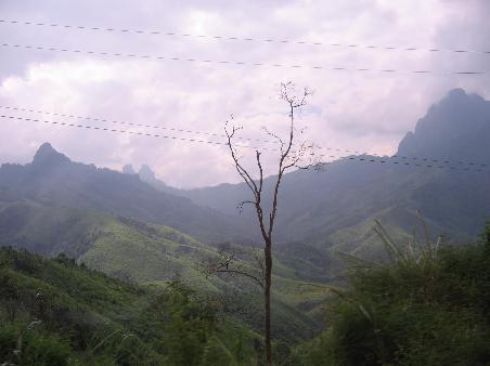 Some of the scenery on the way to Vang Vieng.