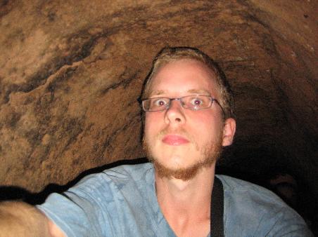 In the tunnels.