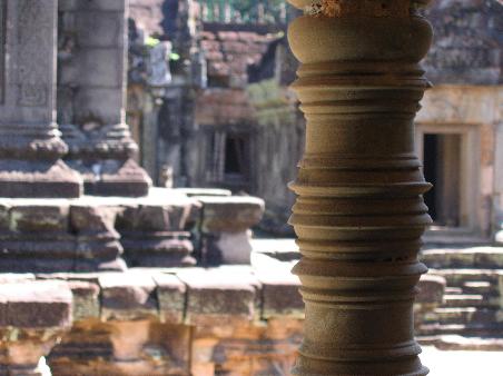 Banteay Srei. These windows with turned columns seem to be everywhere.