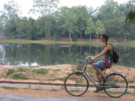On the third day we rented bicycles to Angkor Wat - It was the most amazing bike ride EVER (for me)!
