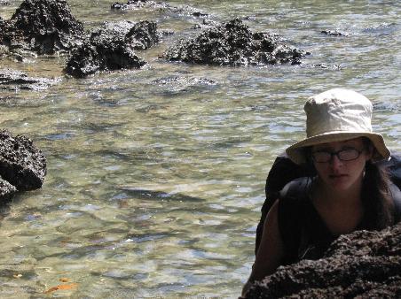 Catherine wasn't amused with the trek, but I had a ball (see below). We only had to take our bags off once, anyway.