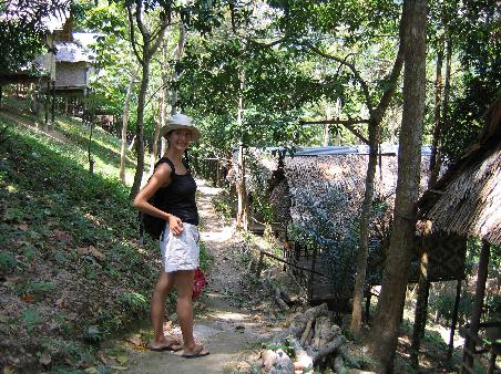 Our "guesthouse", such as it is. There were a lot of stairs to get to our hut.