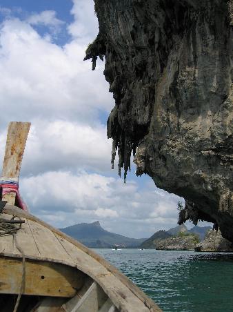 The boat ride out.