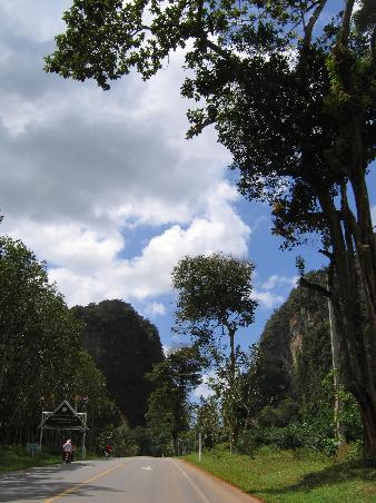 The road from Satun. Actually, Satun is still in Thailand, but barely. Very big muslim community.