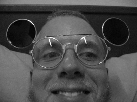 HA!! I bet you thought the glasses were dorky! Now who's dorky? huh?