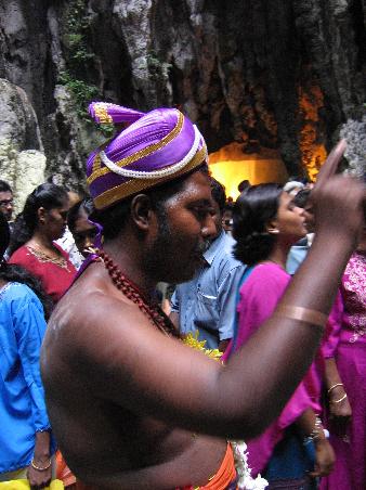 In Batu Cave.