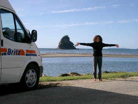 New Zealand - our campervan.. and us!